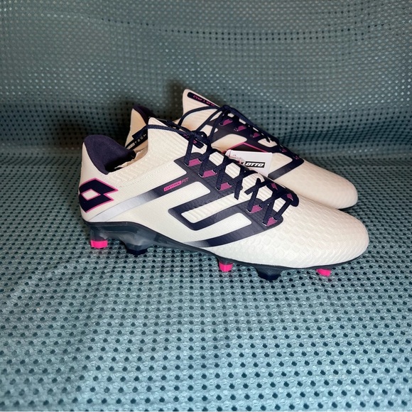 ***NWT*** Lotto Maestro 100 IV Soccer Cleats White & Navy Blue - Picture 3 of 12